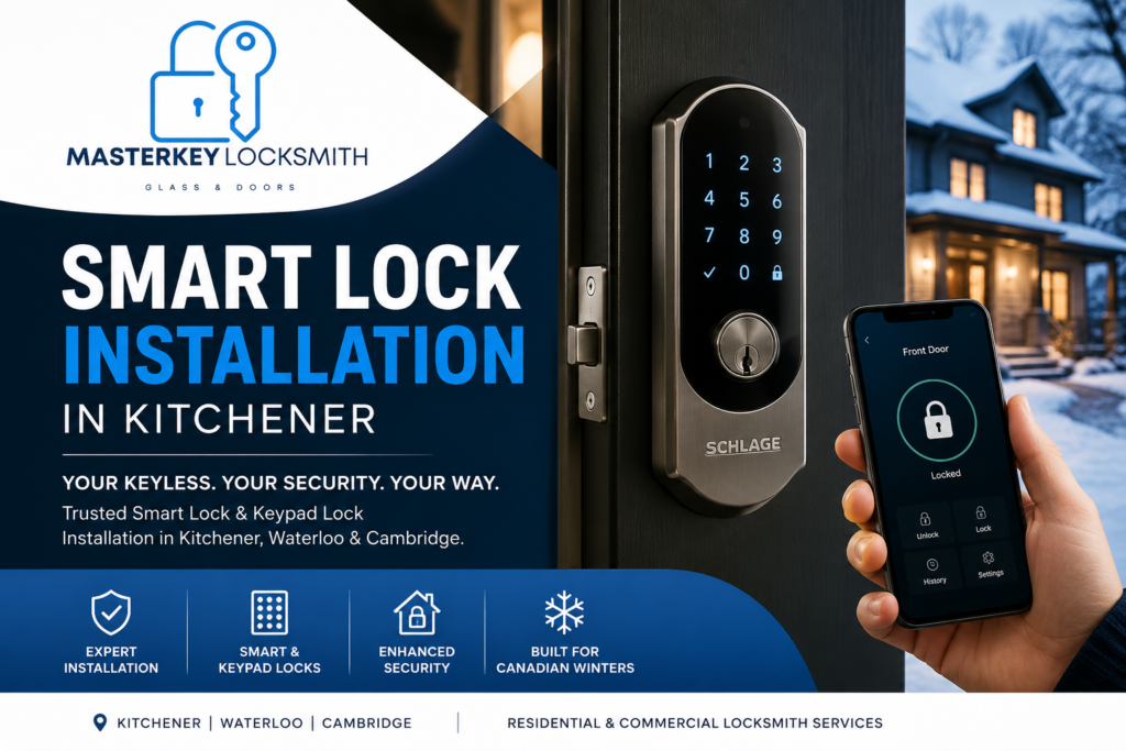 Smart Lock Installation in Kitchener, Waterloo and Cambridge