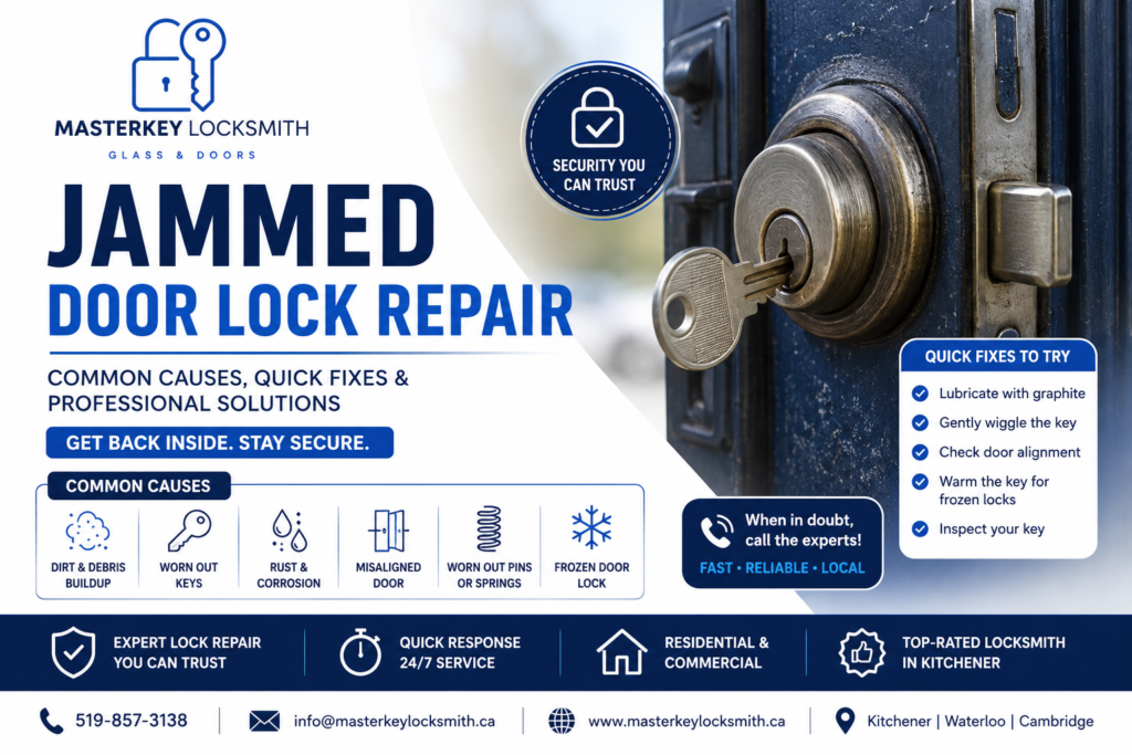 Jammed Door Lock Repair | Masterkey Locksmith Glass & Doors
