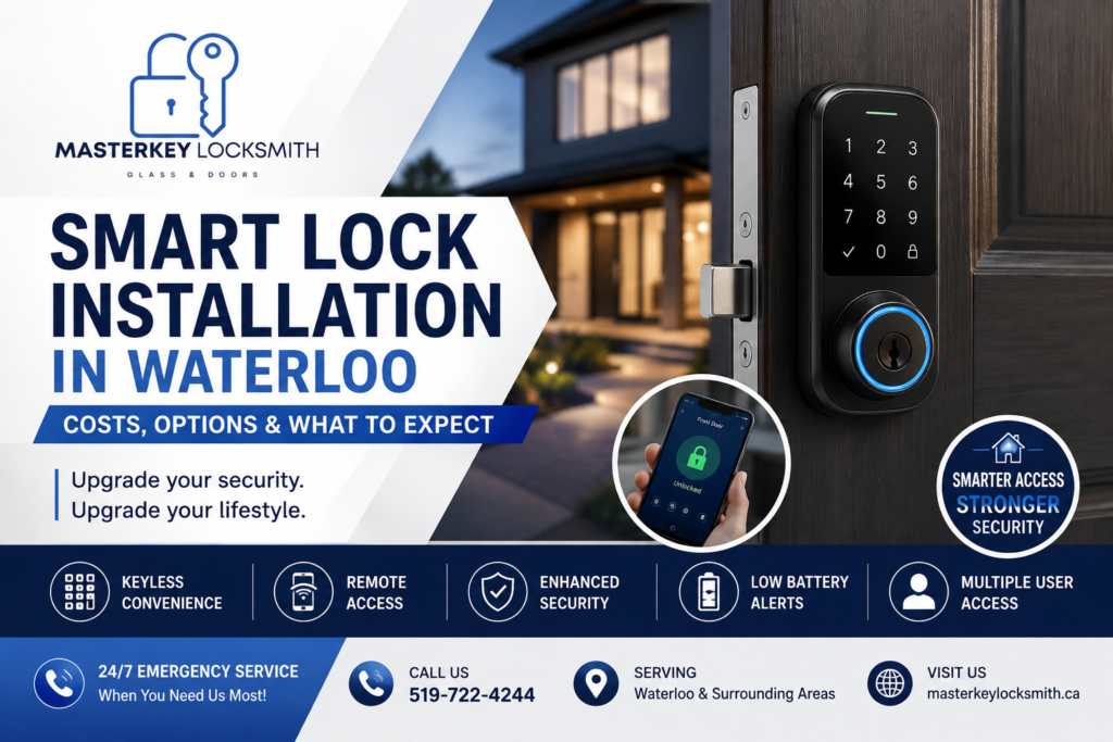 Smart Lock Installation Waterloo | Masterkey Locksmith Glass & Doors